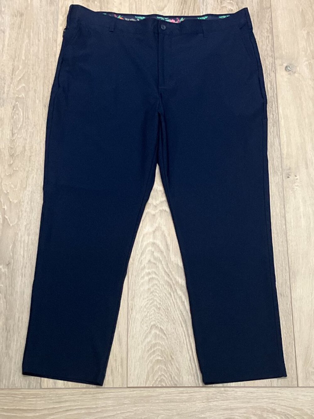 Birdie Bound Golf Pants Men's 40x30 Blue Stretch Flex Waist Straight Fit